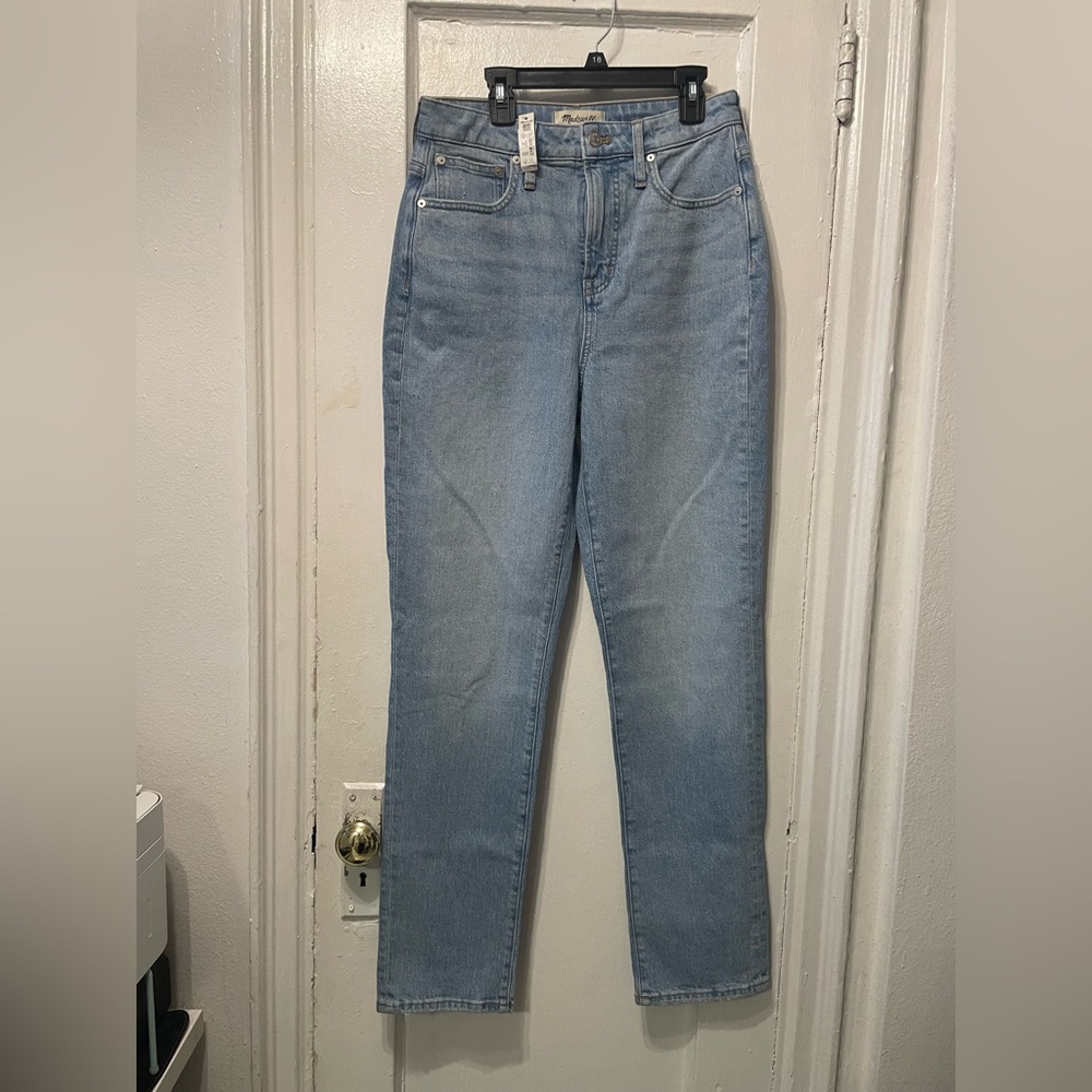 Madewell High Rise Blue Jeans Straight Fit